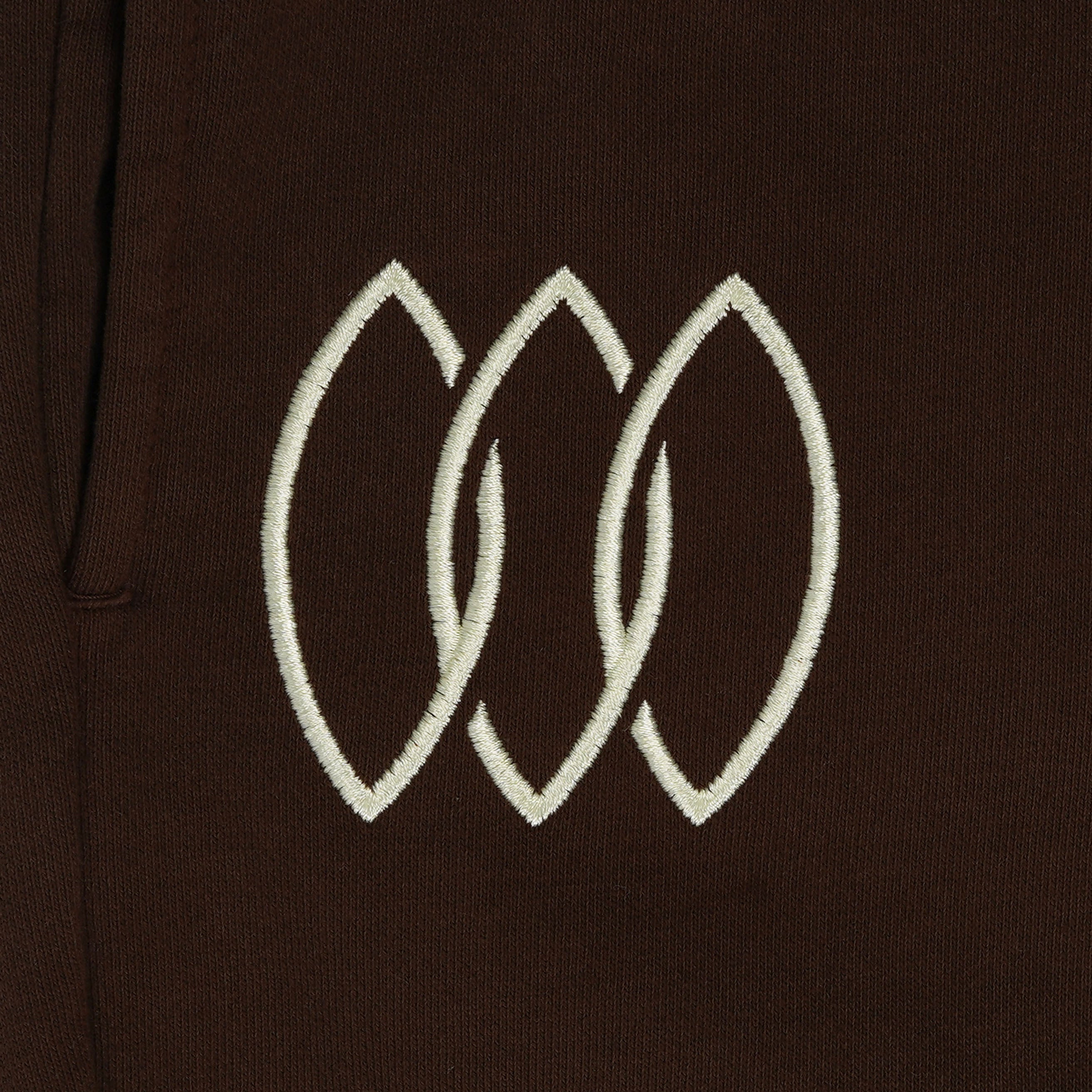 DETAILED VIEW OF HER KAI & I LOGO ON FOREVER CONNECTED SWEATPANTS